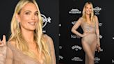Molly Sims’ Pearl Pink Mesh Dress Sparkled Like a Second Skin at Sports Illustrated’s Swimsuit Issue Launch Party 2024