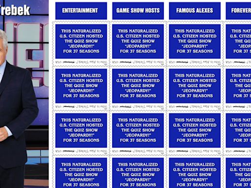 'Jeopardy!' Forever stamp honors late game show icon Alex Trebek
