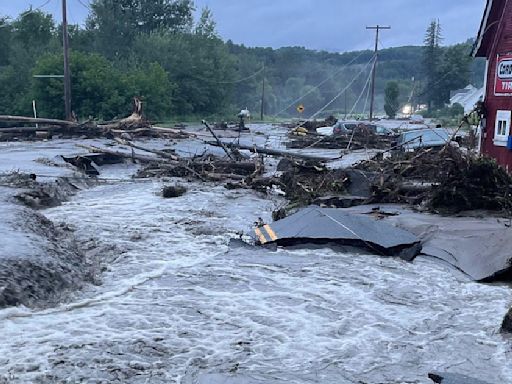 Vermont's Northeast Kingdom "hit very hard" by destructive flooding; Photos show severe damage