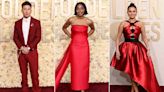 All of the Ladies (and Two Gents) in Red at the 2024 Golden Globes