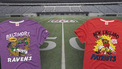 Cowabunga! Worlds collide with new NFL, Teenage Mutant Ninja Turtles t-shirt collaboration