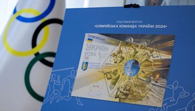 Olympics-Ukraine launches Olympic postage stamp as it sends its smallest team to the Games