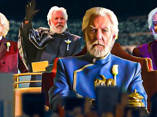 Donald Sutherland’s most ruthless Coriolanus Snow in the Hunger Games