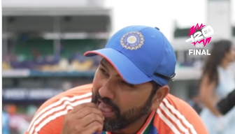 Video: Rohit Sharma Takes A Bite Of The Grass At Kensington Oval After T20 World Cup 2024 Triumph