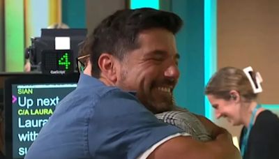 Masterchef finalist Craig Doyle hugs rarely-seen lookalike son in sweet on-air moment