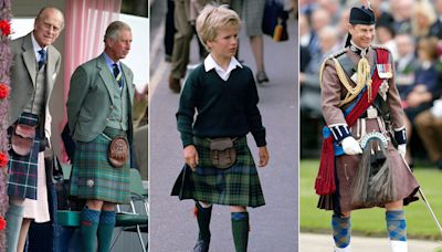 8 photos of royals wearing kilts in long-standing Scottish tradition