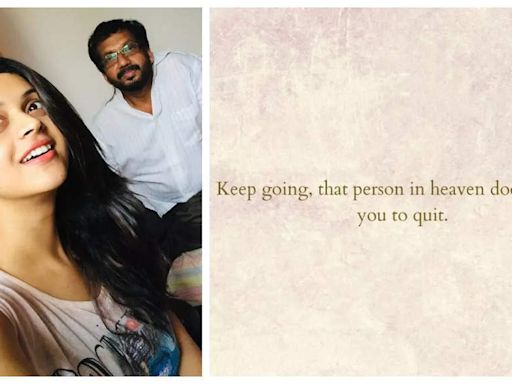 Bhavana on her father’s 9th death anniversary: That person in heaven doesn’t want you to quit | Malayalam Movie News - Times of India