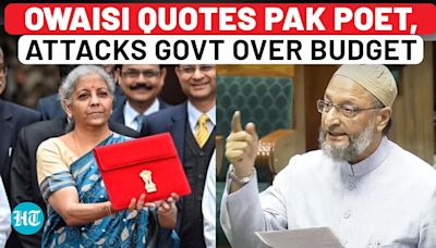 Asaduddin Owaisi’s Poetic Attack On Modi Govt Over Budget 2024; ‘Aisey Dastoor Ko…’ | Lok Sabha