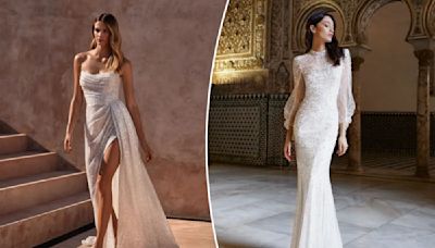 Want a glam wedding dress? Don’t be afraid to go large on your big day