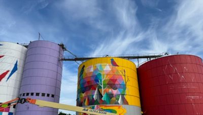 $750K Saginaw silo mural set to finish by July 4 fireworks show, organizer predicts