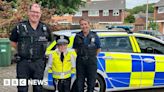 Police-obsessed Finley gets special visit from Clevedon officers