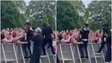 Peter Andre defended by fans after woman grabs his bum during performance: ‘Not OK!’