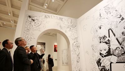 文化部長李遠首度出訪 在日參觀CLAMP 35週年展 (圖)