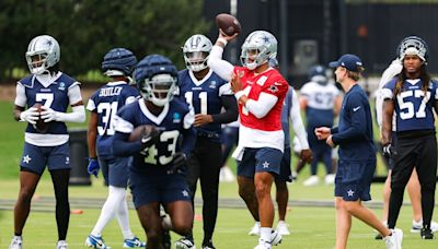 CeeDee Lamb, Tyler Guyton and more on field for Cowboys’ first regular season practice