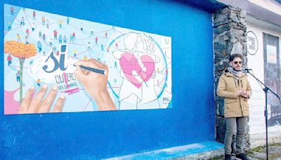 Mural por el Día del Donante de Órganos y Tejidos - Diario El Sureño