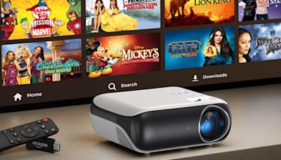 Amazon has this best-selling outdoor projector on sale for only $49 to watch movies in your backyard this summer