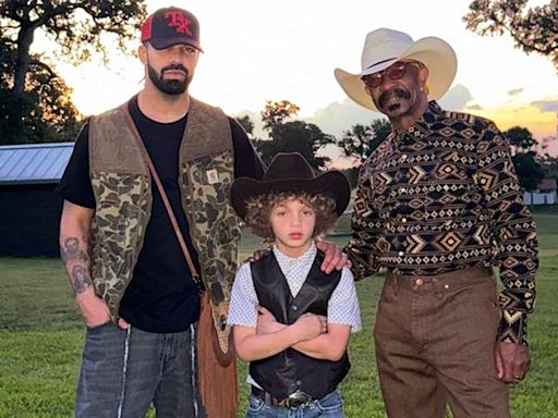 Drake Celebrates 'Three Generations' of Dads as He Poses with Son Adonis and His Dad Dennis on Father's Day