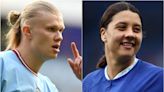 Erling Haaland and Sam Kerr win FWA Footballer of the Year awards