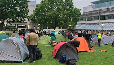 Large encampment protest at Trinity College Dublin to end after university agreed deals but students have extra demands