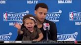 Steph Curry's daughter steals the show