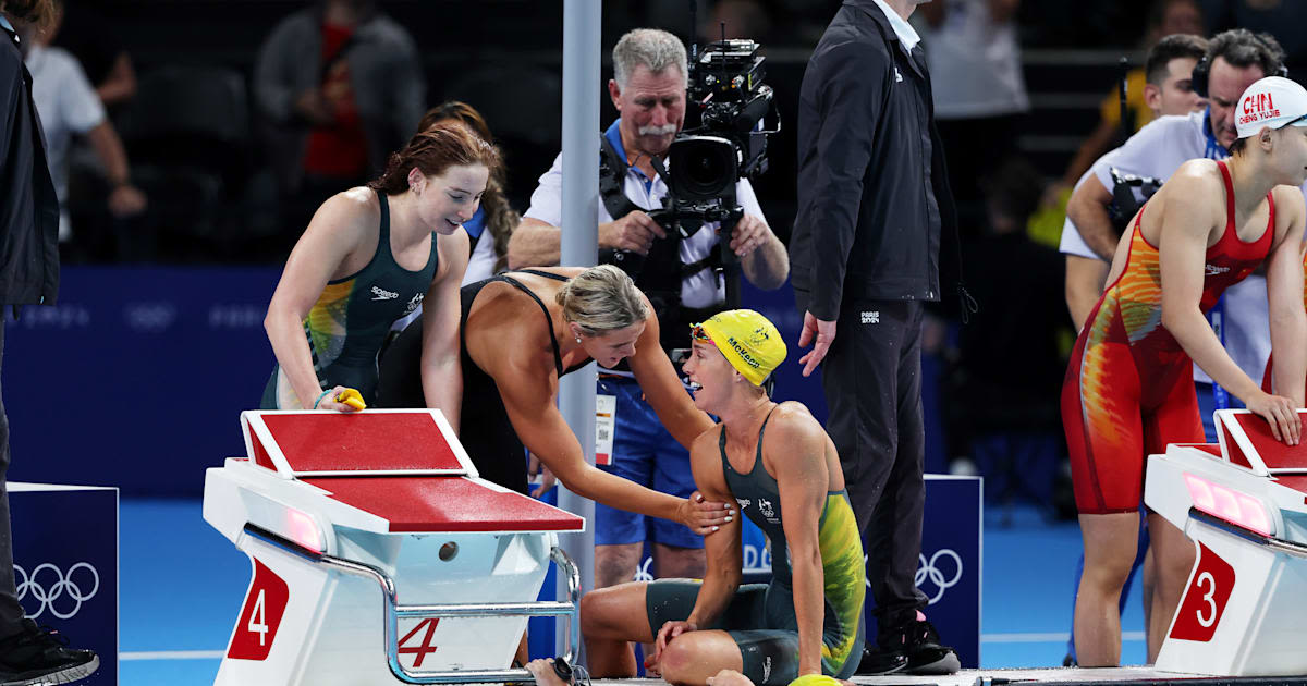 Swimming: Australia swims to gold medal and Olympic record in women’s 4 x 100m relay