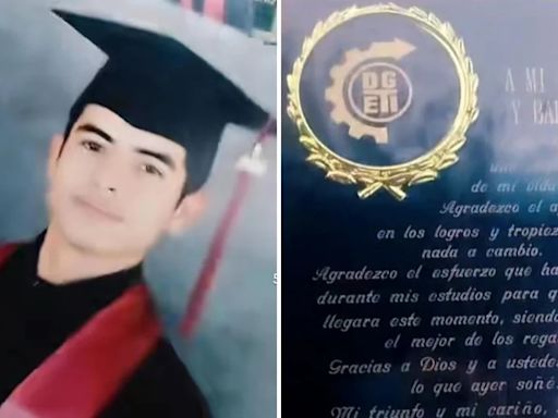 Mexicano dedica su título de CBTIS a Bad Bunny; su madre enfurece: “Por lo menos se graduó”