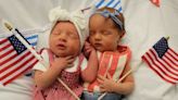 Babies at Beverly Hospital get dressed up for the Fourth of July