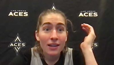 WATCH: Former Hawkeyes star Kate Martin shocked when media tells her Lisa Bluder is retiring