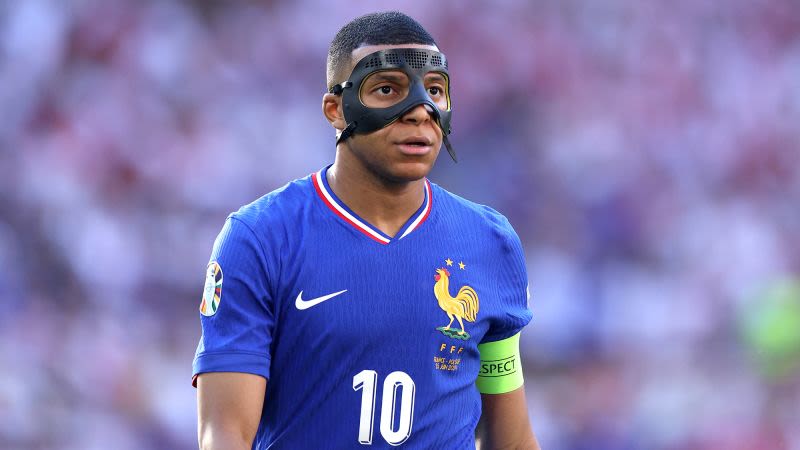 Kylian Mbappé says playing with a mask is ‘horrible.’ Why is he wearing one at Euro 2024? | CNN