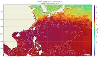 台灣附近海水溫度「一片紅通通」 天氣特急：恐成颱風「大補丸」