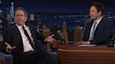 Jerry Seinfeld Knocks Jimmy Fallon for Awkward Kids Question: ‘Let’s Slide to the Next Question’ | Video