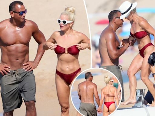 Alex Rodriguez flaunts abs after 32-pound weight loss on vacation in Sardinia with girlfriend Jaclyn Cordeiro