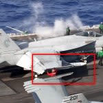 AIM-174 Missile Seen On Super Hornet About To Launch From A Carrier For First Time