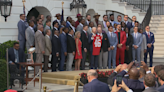 Kansas City Chiefs celebrate their Super Bowl LVIII victory with visit to the White House