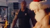 The Rock Clangs And Bangs With Santa Claus Ahead Of Christmas