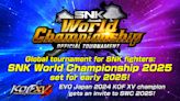 SNK 宣布將舉辦「SNK World Championship 2025」世界格鬥大賽