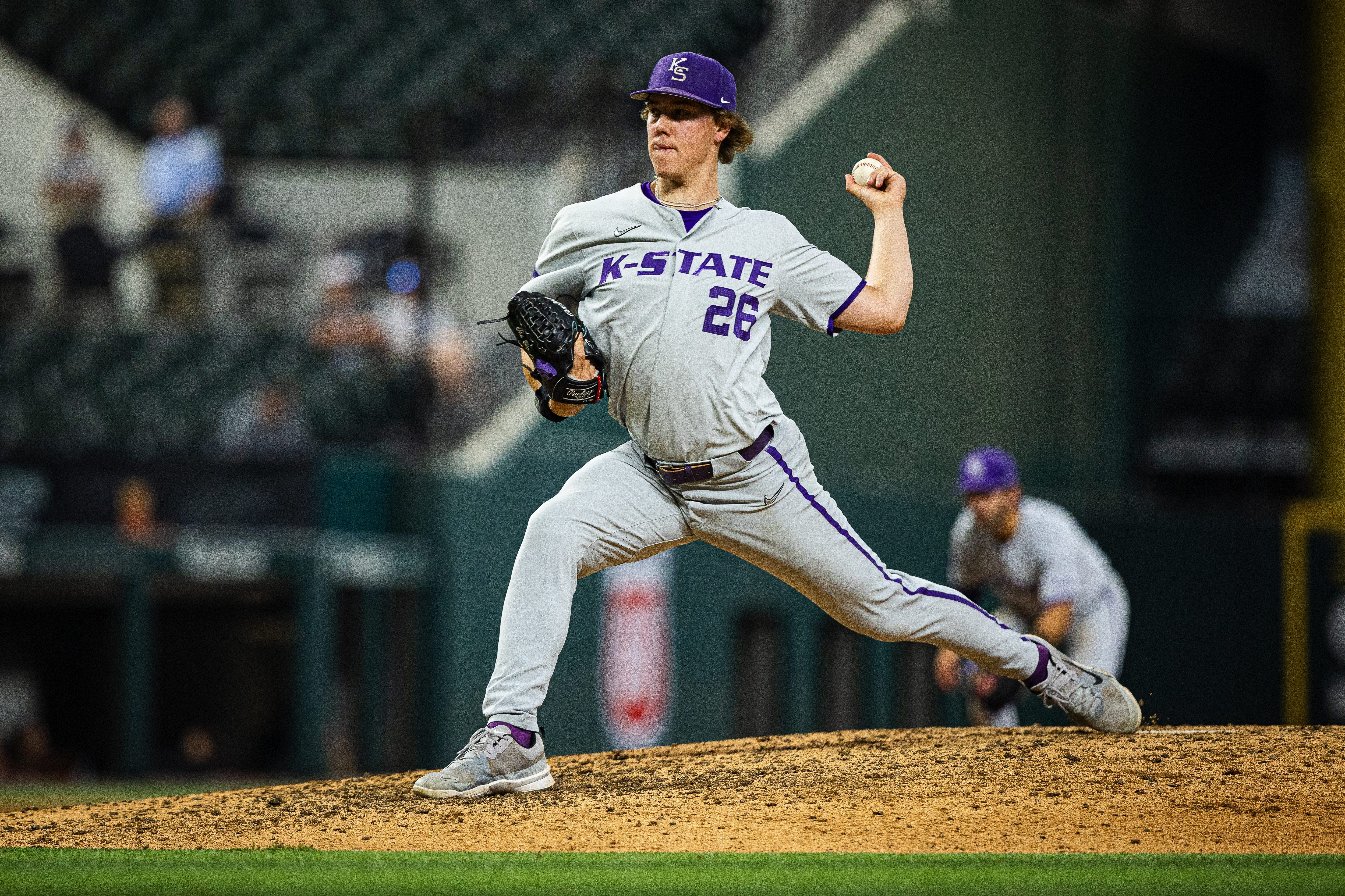 Kansas State baseball pitcher Owen Boerema doesn't shy away from the NCAA spotlight