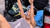 Julia Bradbury shares hilarious clip getting stuck in her wetsuit
