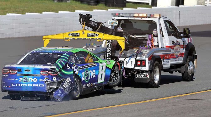 Kyle Busch, Corey LaJoie tangle in late multi-car crash at Pocono