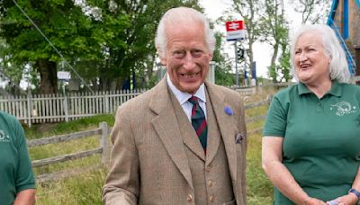 Beaming King Charles visits giant bog at Forsinard Flows in Scotland