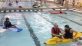 Practice kayaking in a pool or take kids to read and hike