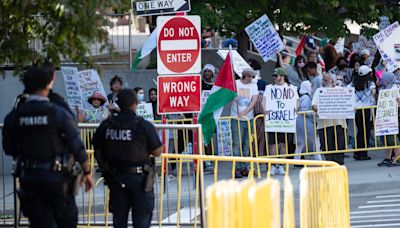 10 Biden protesters detained during president's Detroit visit, police say