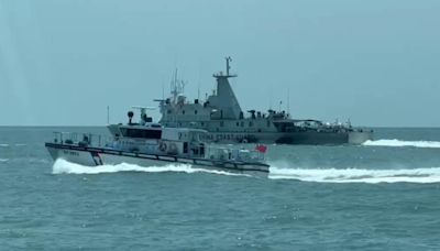 中國海警船闖金門限制水域 海巡3艇全程示警驅離