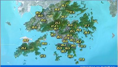 天氣｜天文台：雷雨帶逐漸南移 或未來兩三小時影響本港 (更新)