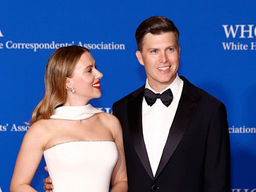 Colin Jost jokes he’s ‘Second Gentleman’ to wife Scarlett Johansson during White House Correspondents’ dinner