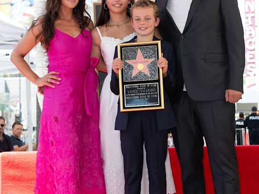 Vince Vaughn makes rare appearance with children at Hollywood Walk of Fame ceremony