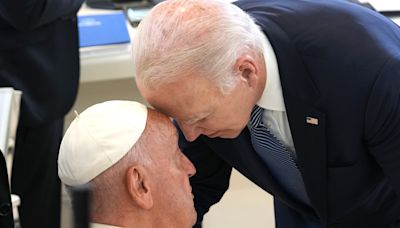 Donald Trump responds to photo of Pope Francis and Joe Biden—"freaking out"