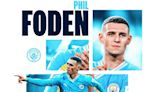 Phil Foden recibió el premio a Mejor Jugador del Año de la FWA