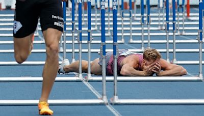 Kevin Mayer s’effondre en larmes après une violente chute sur 110 m haies, à trois semaines des JO