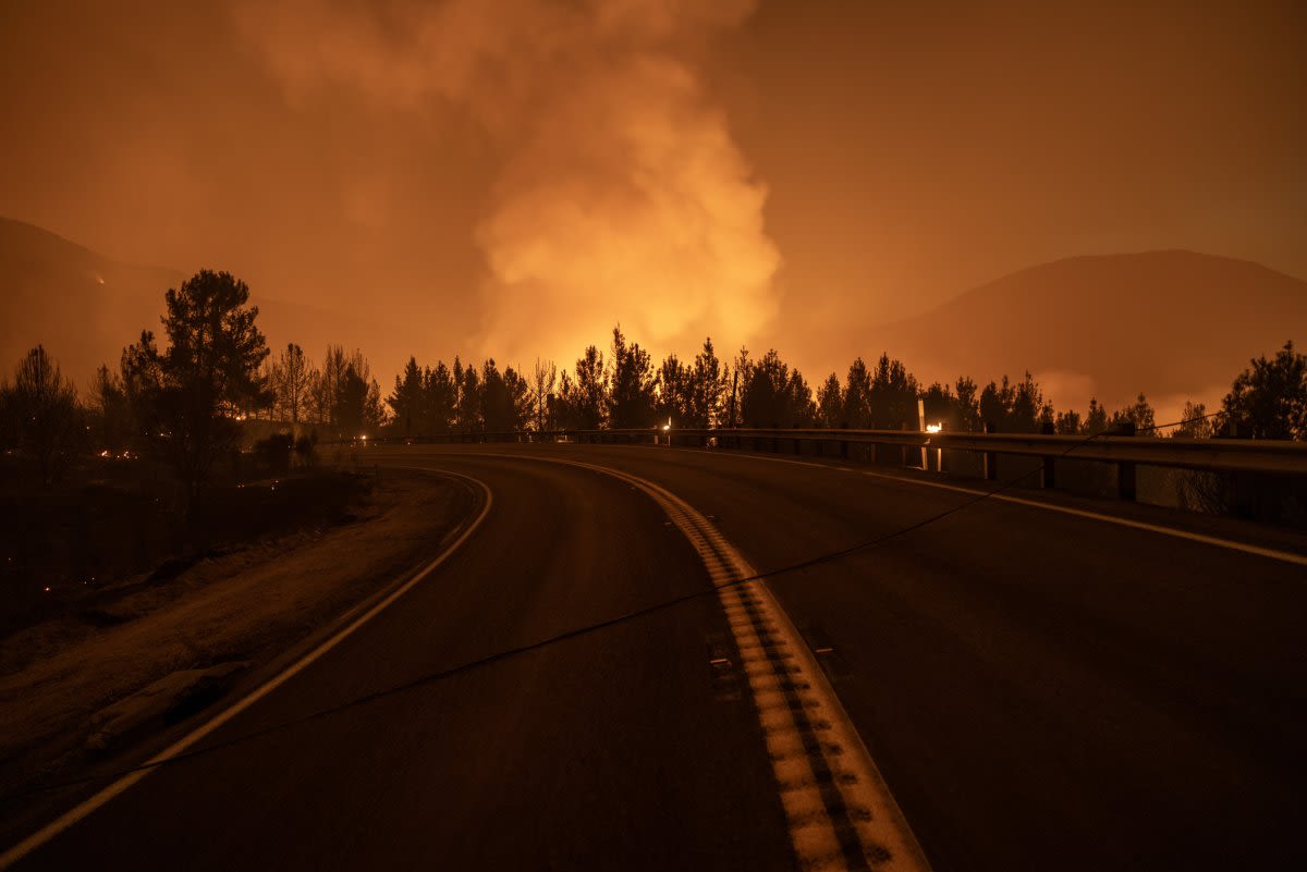 California line fire update as maps show blaze spreading